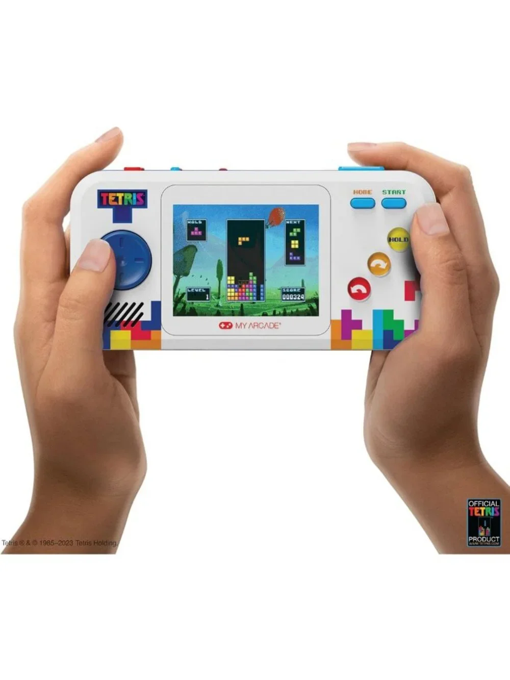 Tetris Handheld Game Console - Retro Pocket Player with Classic Puzzle Games
